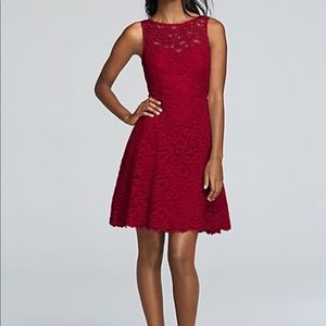 Red bridesmaid dress